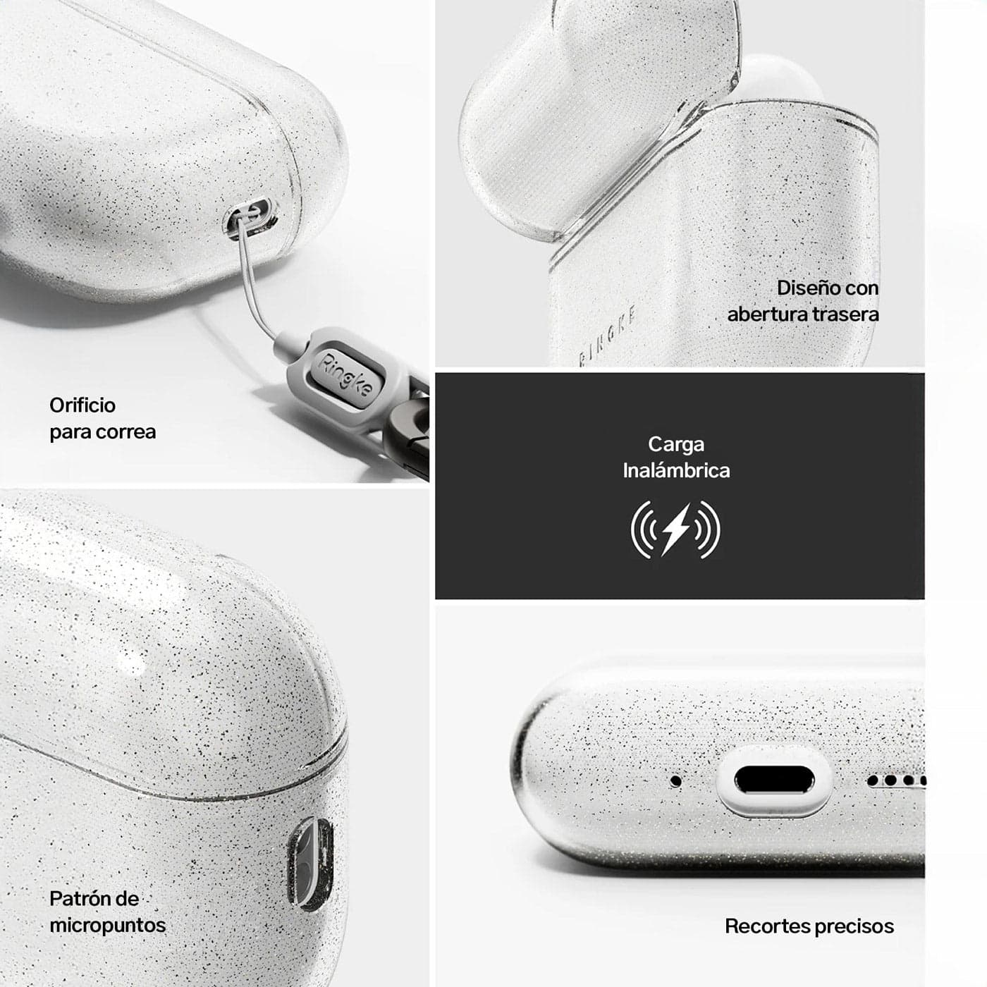 Case Ringke Air Airpods Pro 3 - Glitter Clear