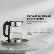Xiaomi Electric Glass Kettle - Hervidor de vidrio resistente y ebullición rápida