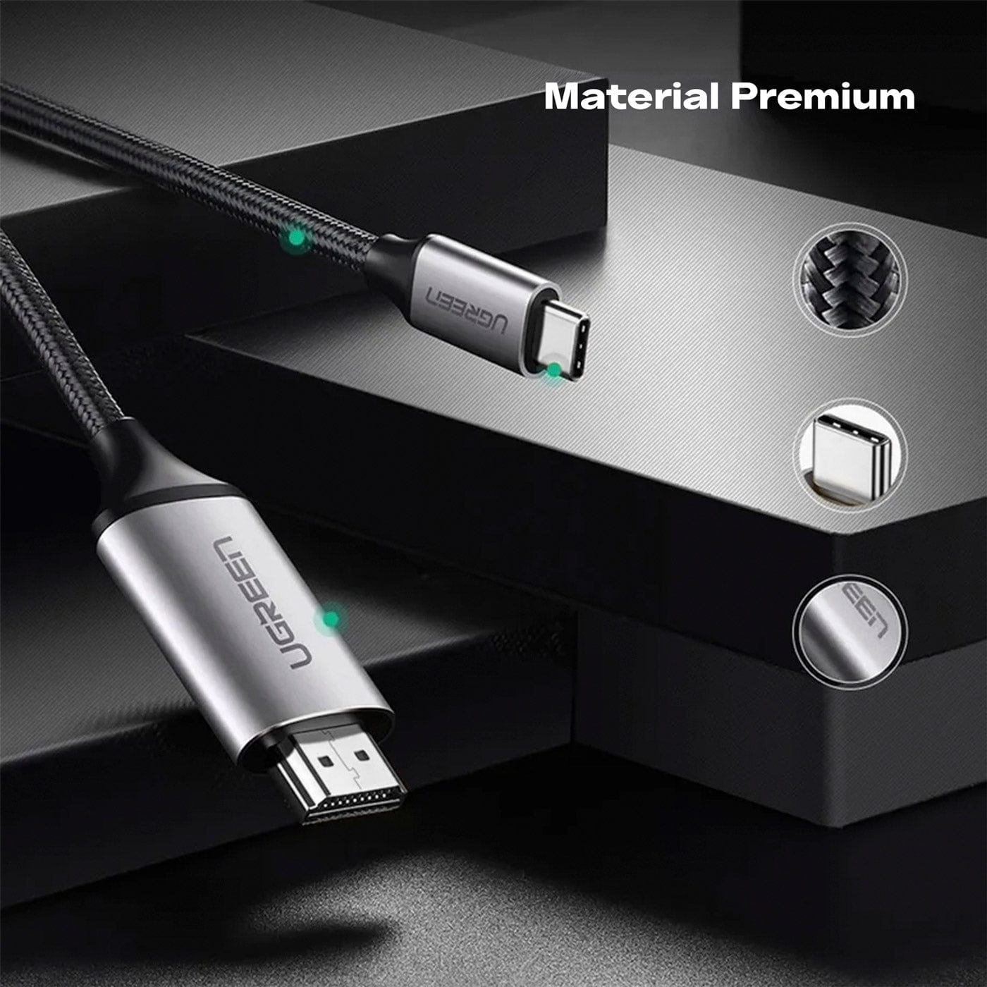 Cable Adaptador UGREEN USB-C a HDMI 4K@60Hz