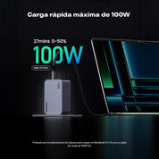 Cargador Ugreen NEXODE 100W GaN + Cable - 25873