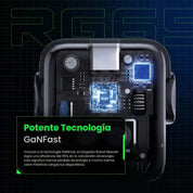 Cargador UGREEN Uno Robot GaN 65W USB-C - Space Gray