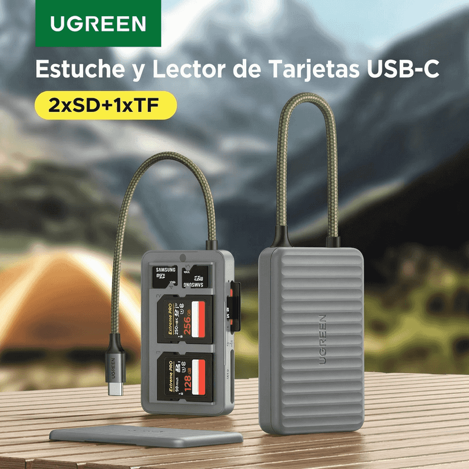 UGREEN Multifunction TF/SD Dual Card Reader Case (CM868 / 55886)