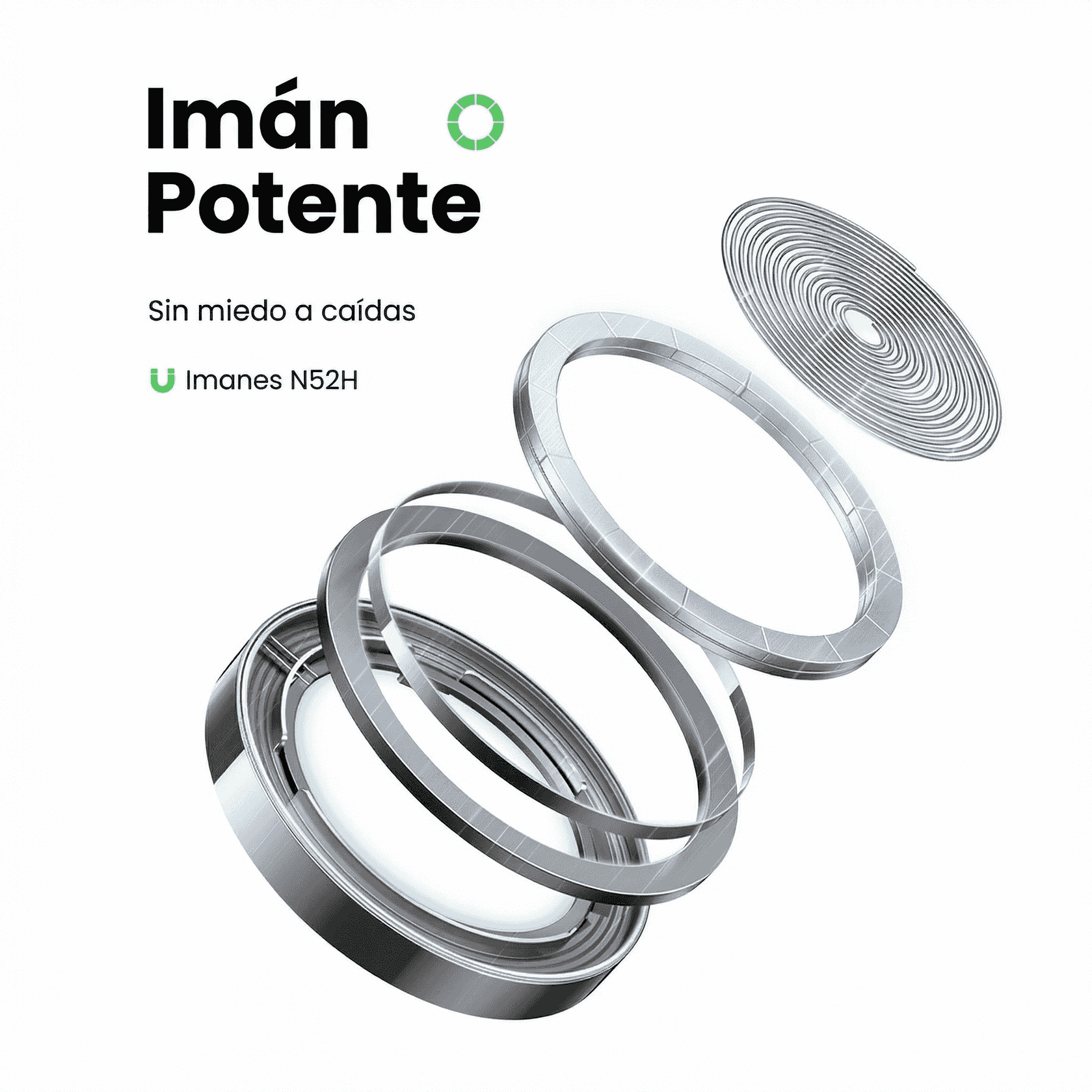 Cargador Inalámbrico UGREEN MagSafe 2-en-1 15W (45023)
