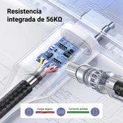 Cable UGREEN USB-A a USB-C trenzado 1M 18W - 60126