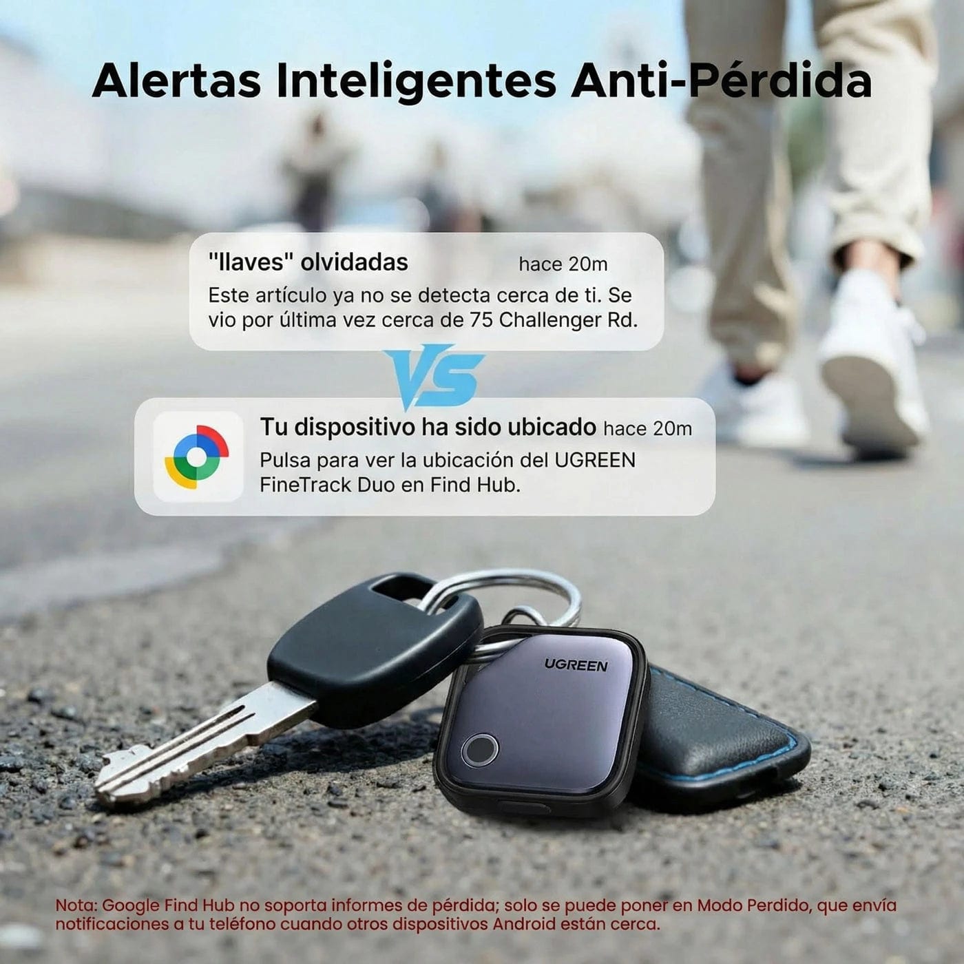 UGREEN Smart Tracker Bluetooth compatible solo con Samsung SmartThings