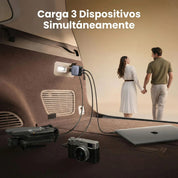 Cargador Ugreen NEXODE para Auto 90W con cable incluido (EC603 / 55909B)