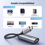 Adaptador UGREEN USB-C a DisplayPort 8K (CM654 / 15575)