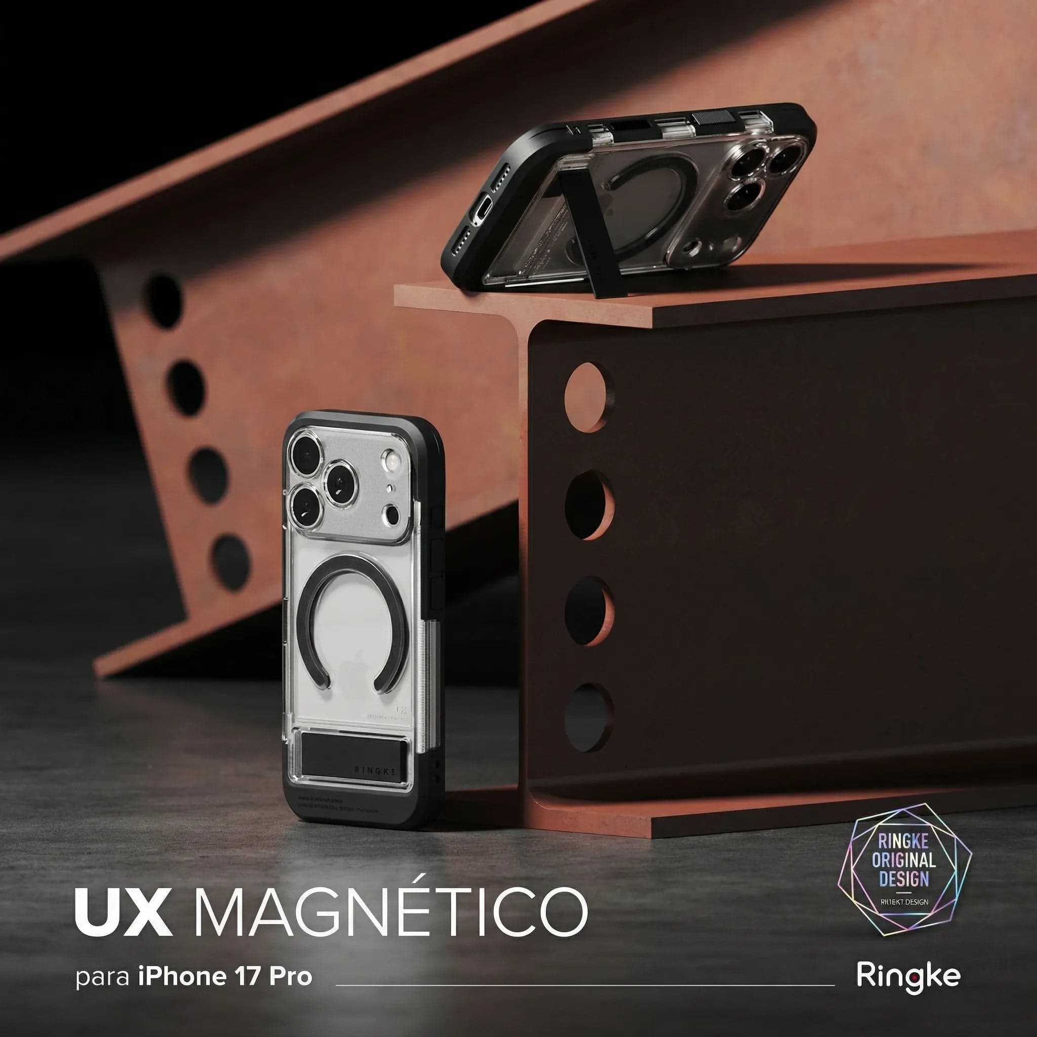 Case Ringke UX Magnetic iPhone 17 Pro - Clear