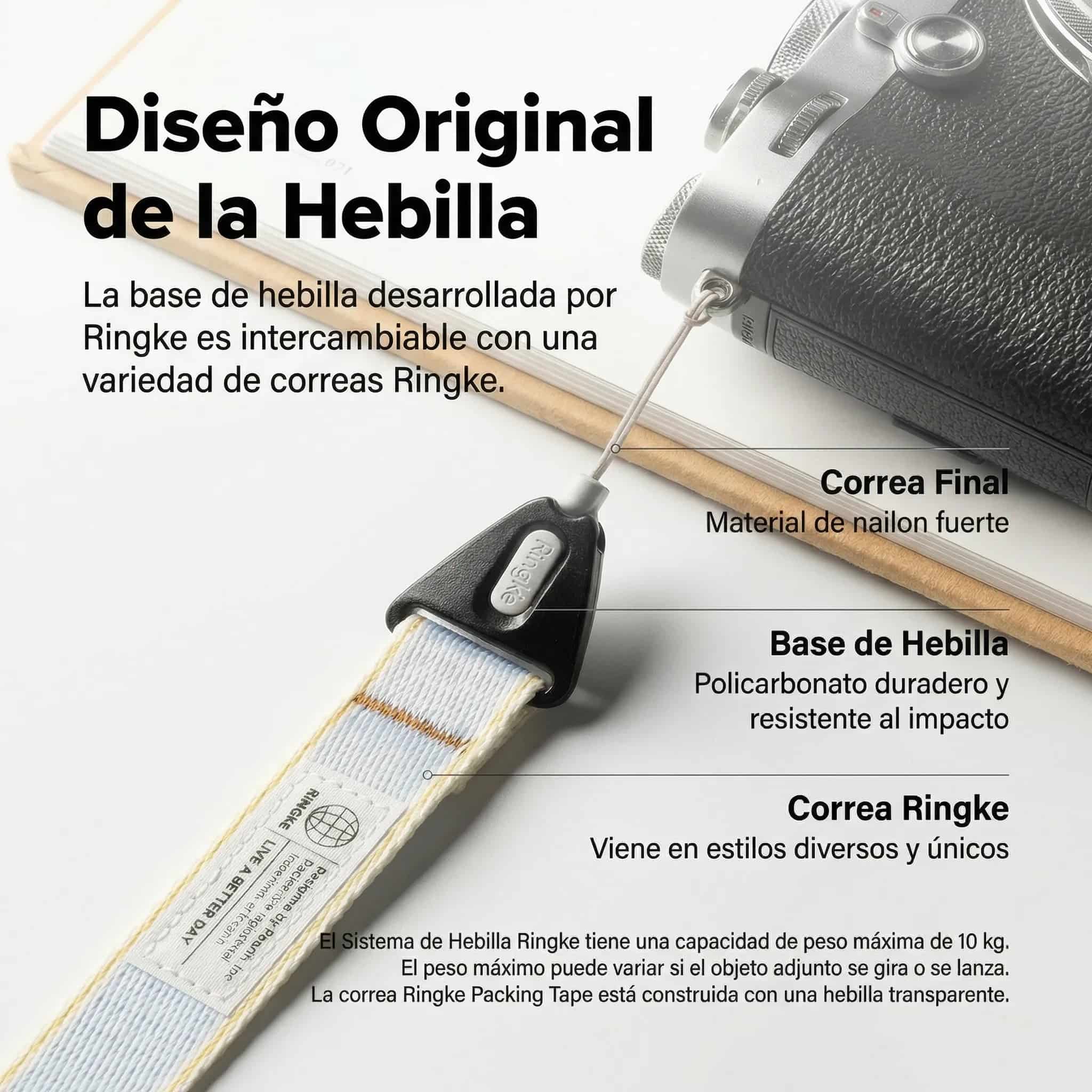 Correa Ringke Design Hand Strap - Stripe Blue
