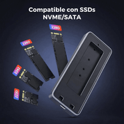 UGREEN Rack para SSD M.2 hasta 20 Gbps (NVMe / SATA) - 25665