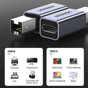 Adaptador Cable UGREEN USB-C a USB-B 2.0 (20120) – para impresoras