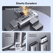 Adaptador Convertidor Ugreen Displayport A Hdmi 4k30hz - 55935 (Pack X2)