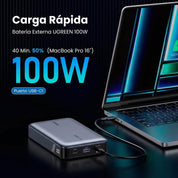Power Bank UGREEN PB720 20000 mAh 100W Gris - 25188