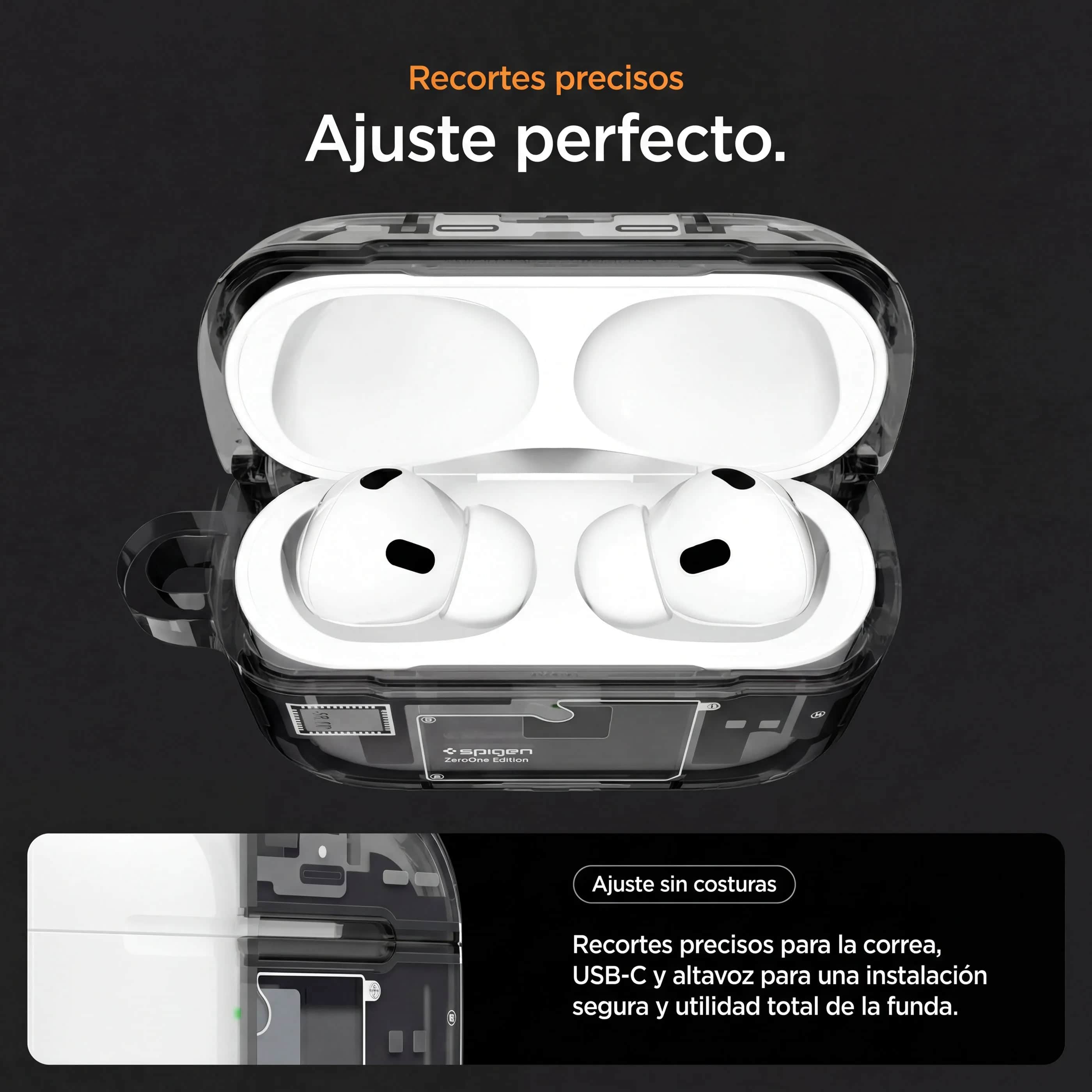 Case Spigen Ultra Hybrid AirPods Pro 3 (MagSafe) - Zero One Black