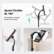 Trípode Dual 2-en-1 UGREEN para celular y tablet (4.7″ a 13″) - 15647