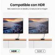 Cable HDMI 2.0 UGREEN macho a macho 1m, trenzado (35172)