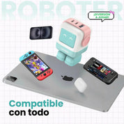 Cargador UGREEN Uno Robot GaN 65W USB-C - Pink Blue