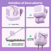 Cargador UGREEN Uno Robot GaN 30W USB-C - Purple