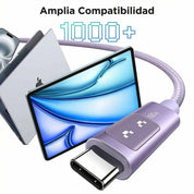 Cable Ugreen UNO USB-C a USB-C 100W 1m - Purple
