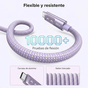 Cable Ugreen UNO USB-C a USB-C 100W 2m - Purple