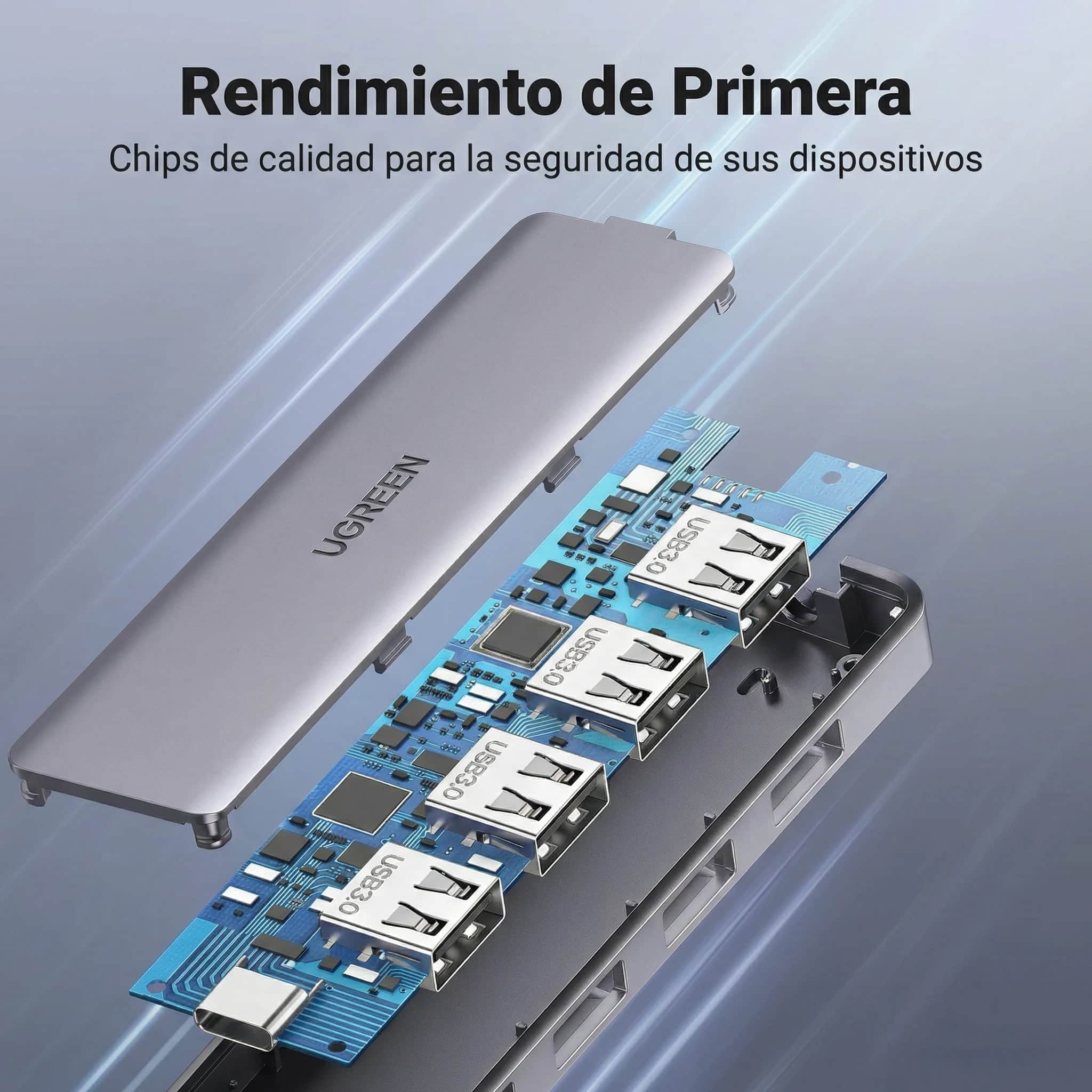 Hub Ugreen USB-C Ultra Slim 4 en 1