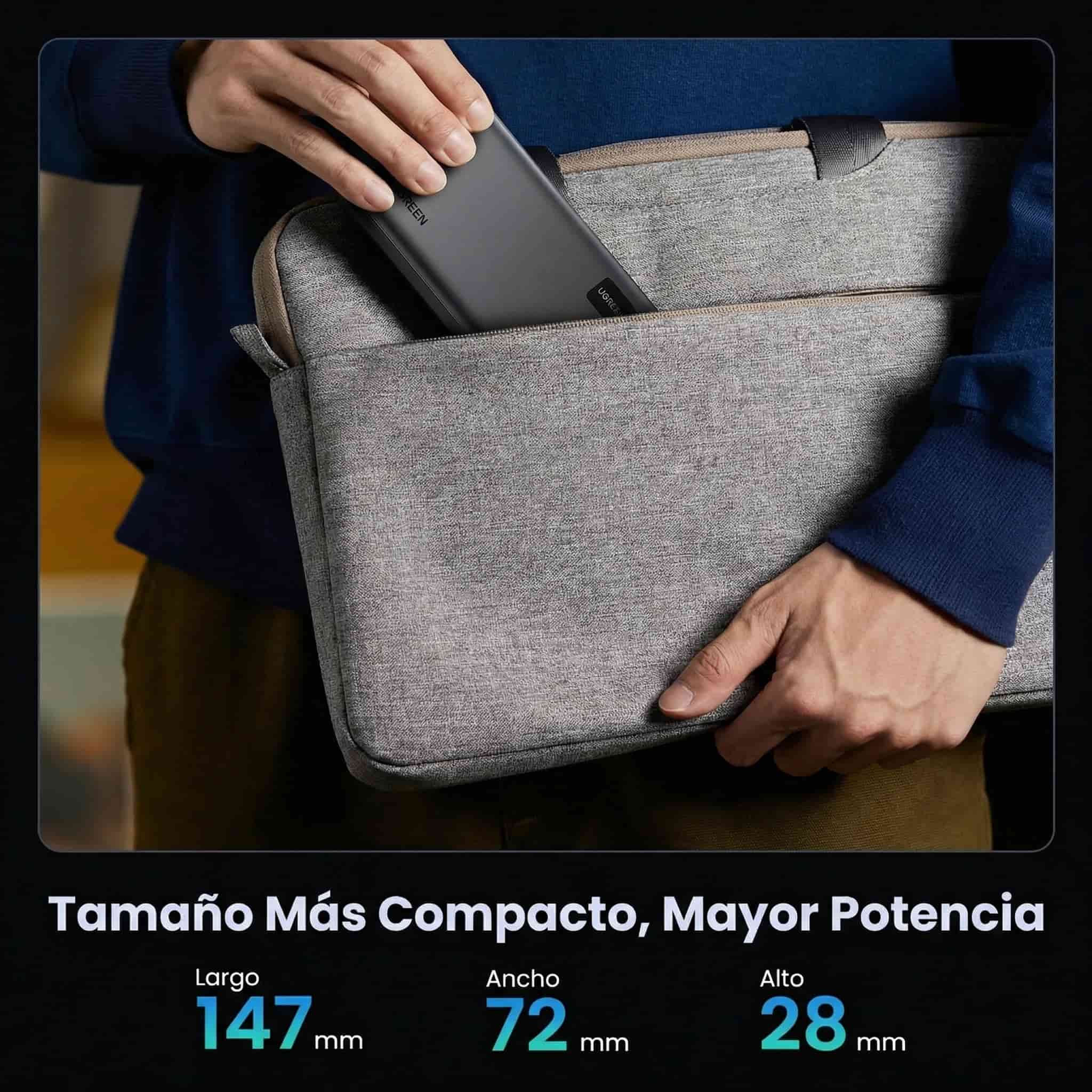 Power Bank UGREEN 20,000 mAh — 22.5W carga rápida - 25683
