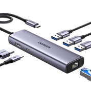 Hub USB-C con Ethernet + Power Delivery UGREEN (15598)