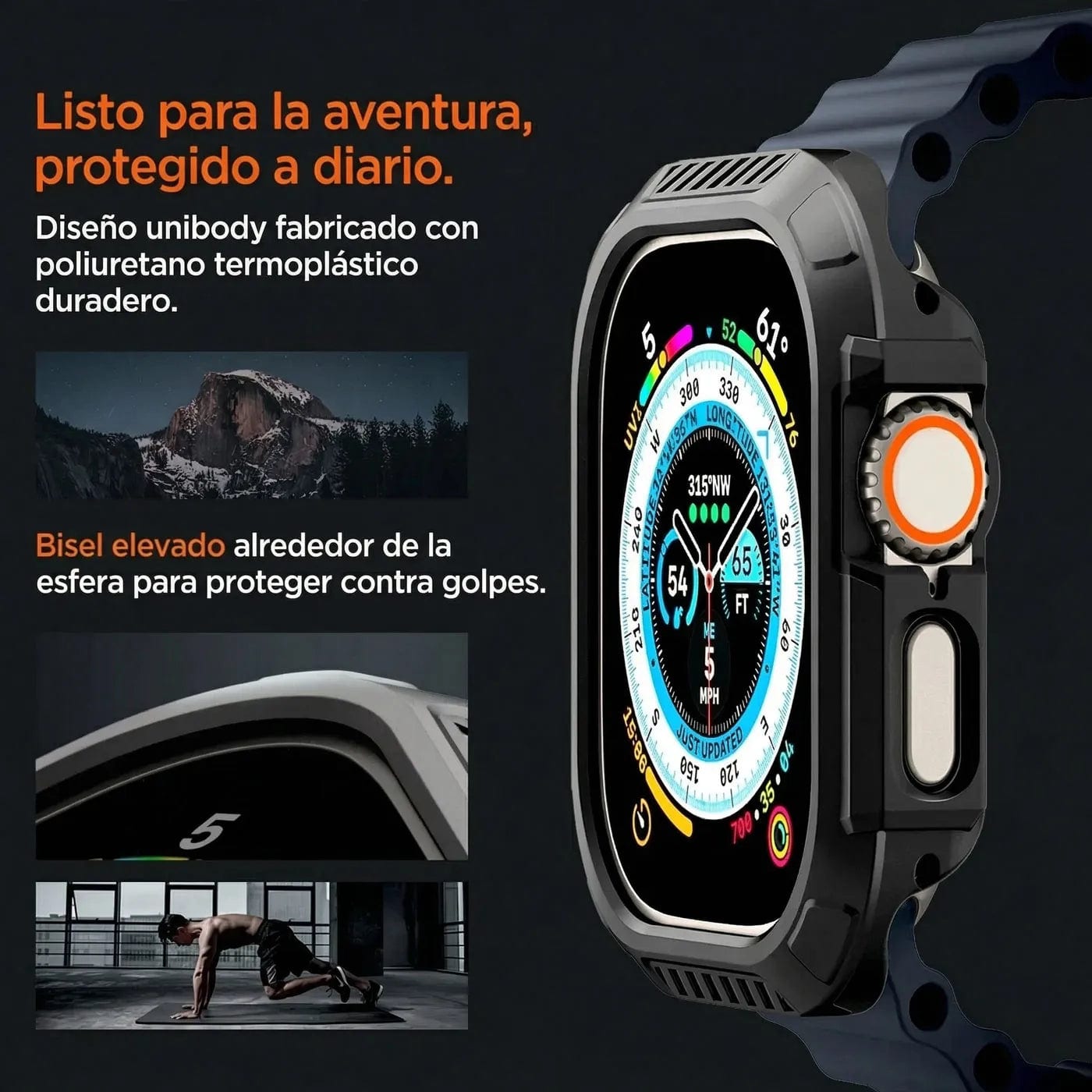Case Spigen Lock fit Apple Watch Ultra 3 / 2 / 1 (49mm)