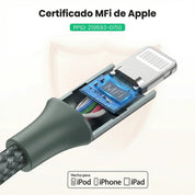 Cable USB-C a Lightning Aluminio Trenzado 1M 30W