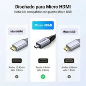 Cable Micro HDMI a HDMI 8K 2m UGREEN (15517)