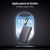 Power Bank 67W 20,000mAh con cable retráctil UGREEN (55996B)