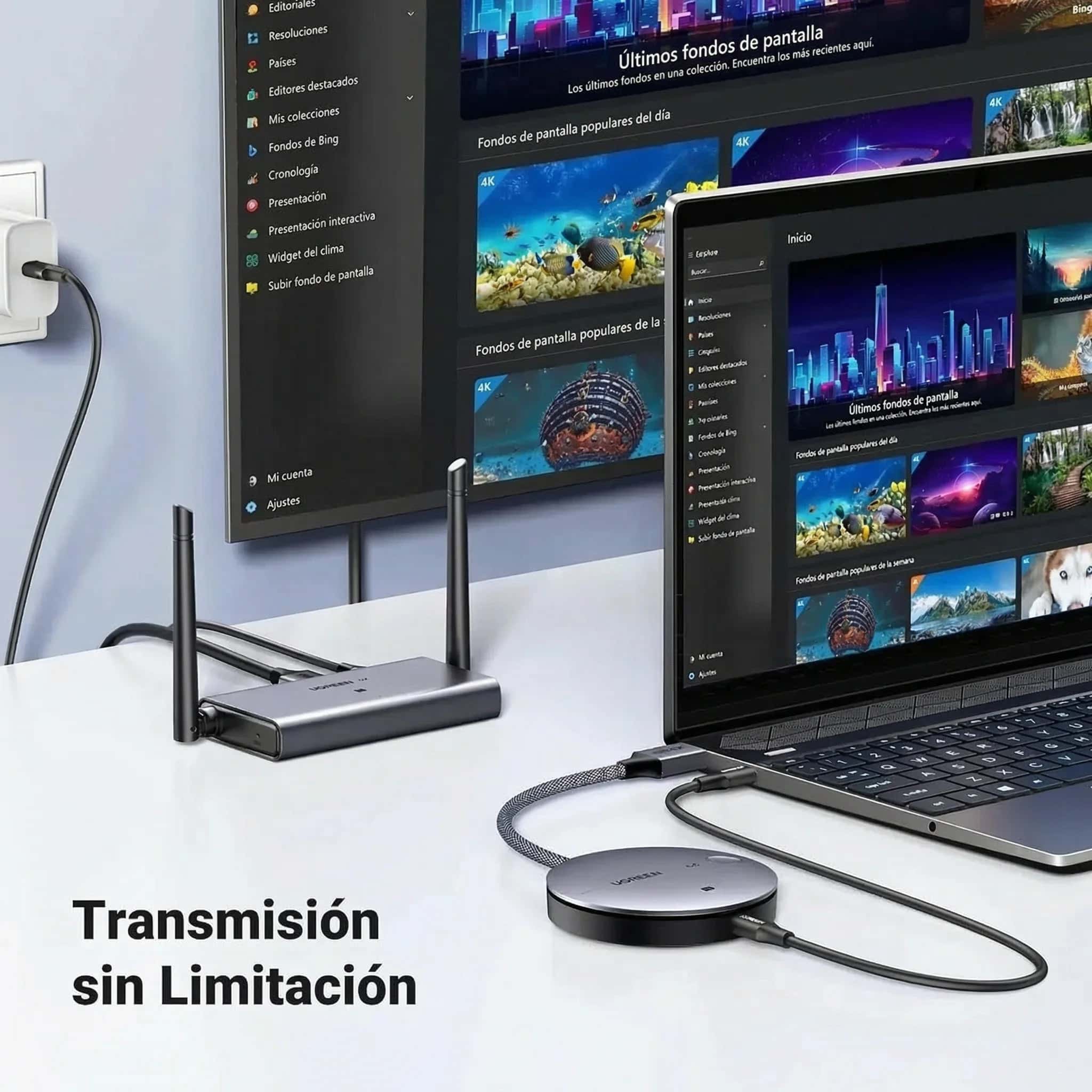 Kit Extensor HDMI Transmisor Receptor Inalambrico Ugreen 5G CM586 – 90909A