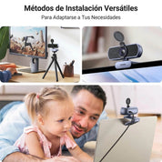 Camara Web Ugreen Cm717 Fhd 2K 30 Fps Negro 25442
