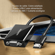 Convertidor Hdmi A Vga Ugreen 90813