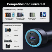 UGREEN 30W 3-Port Fast Car Charger – EC307 – 45843
