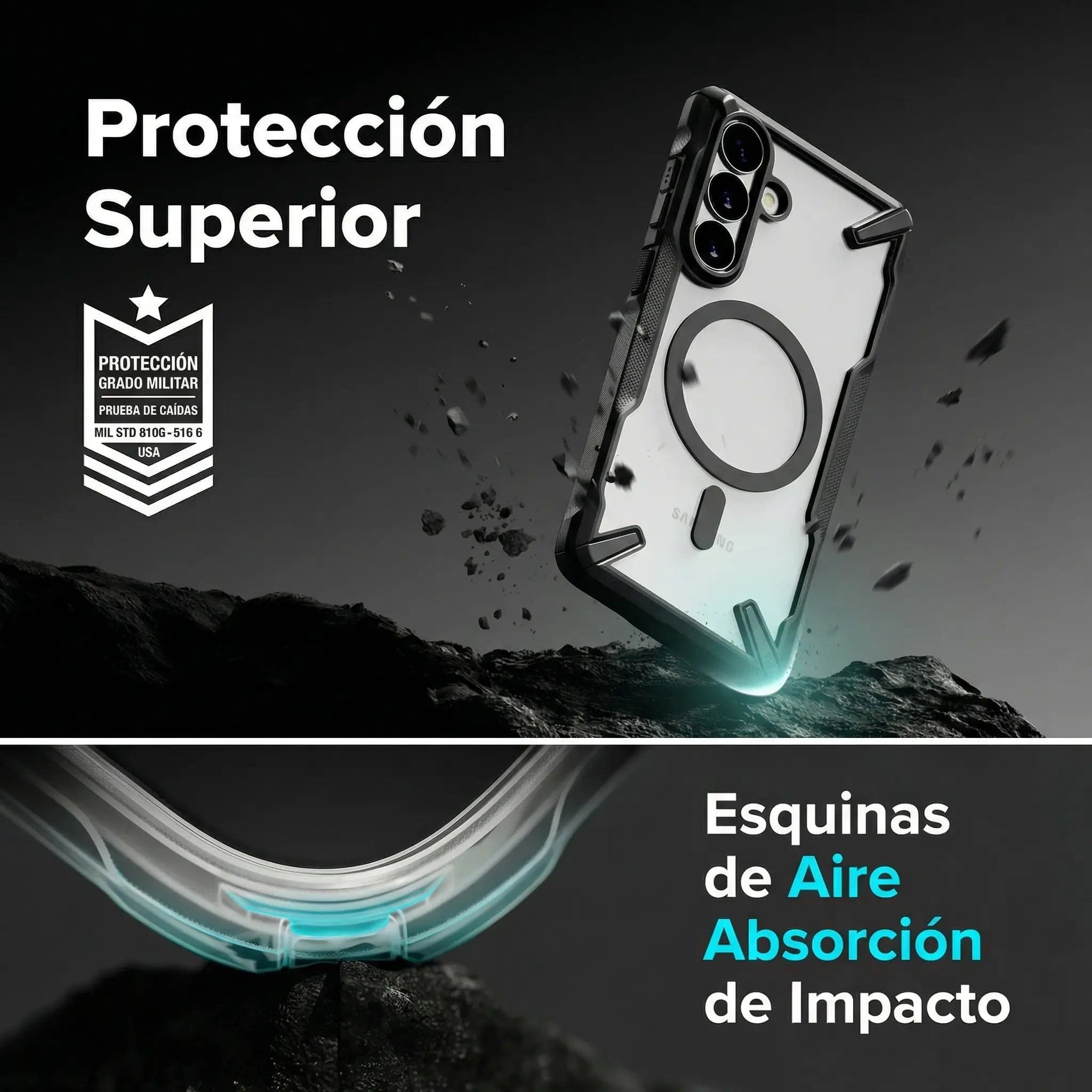Case Ringke Fusion X Magnetic Galaxy S26 Plus (MagSafe) - Black