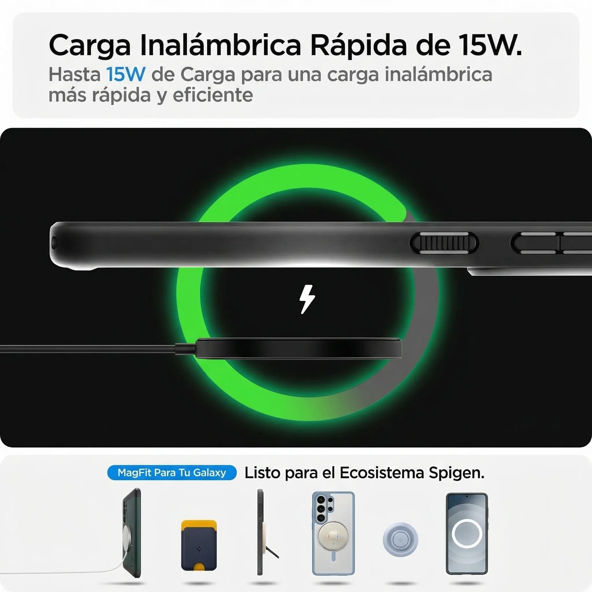 Case Spigen Ultra Hybrid Zero One Mag Fit Galaxy S26 (MagSafe) Qi2 - Black