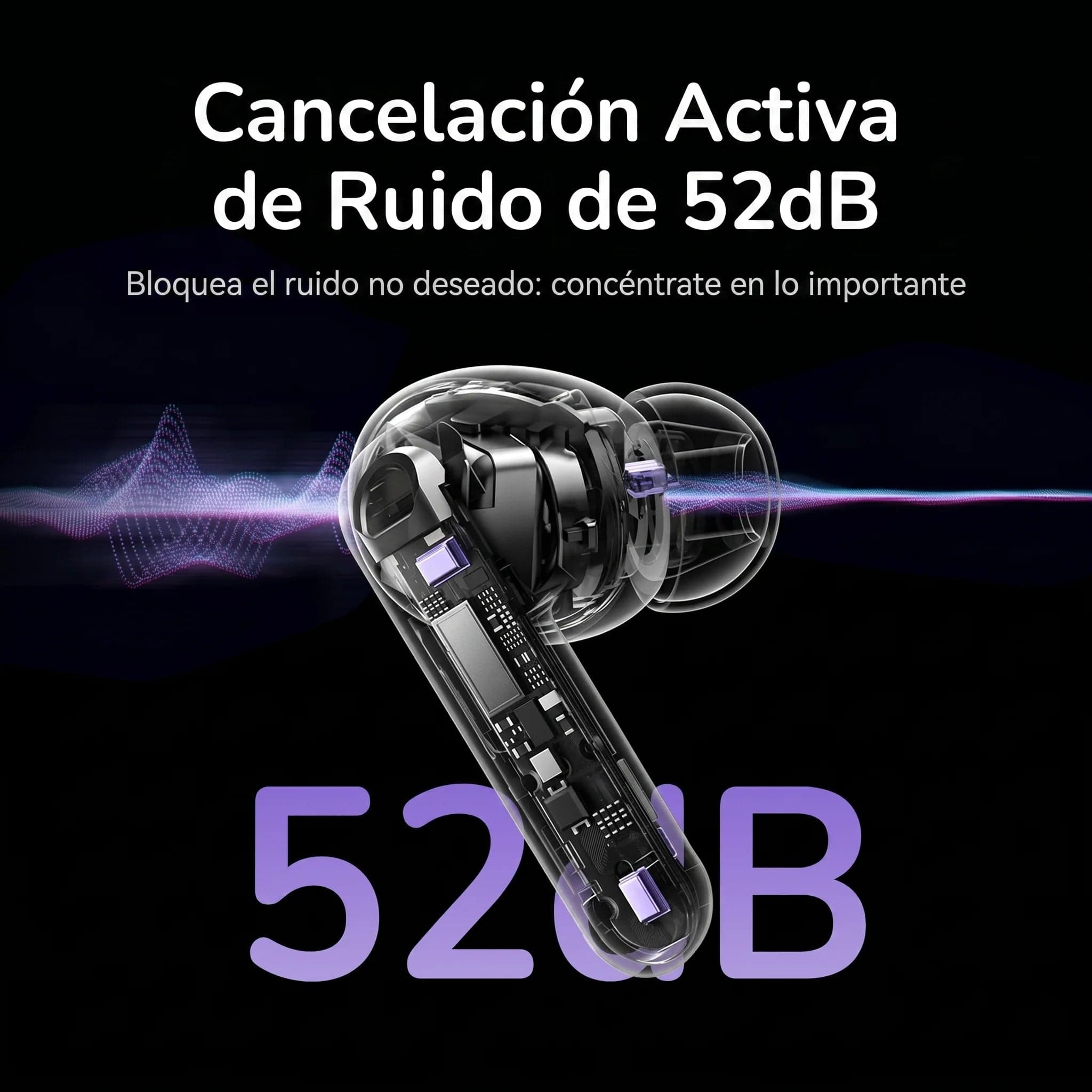 UGREEN EchoBuds Magic Active Noise Cancelling Earbuds with Smart Touchscreen