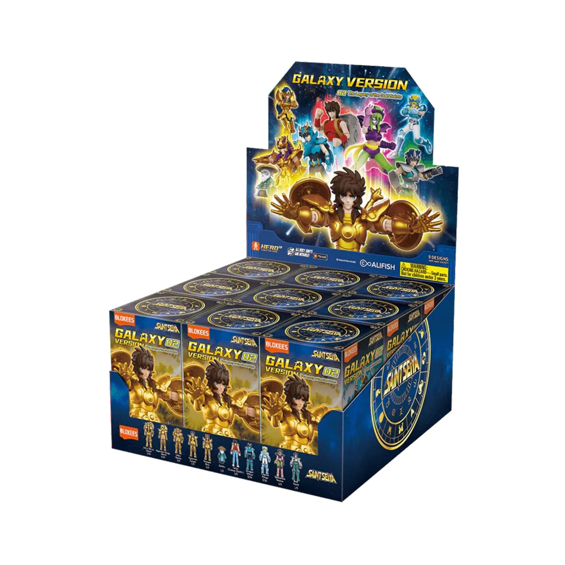 Saint Seiya figura sorpresa |  Galaxy Version 02 The Legacy of the Gold Saints | Blokees
