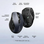 UGREEN mouse ergonómico inalámbrico con Bluetooth y 2.4G