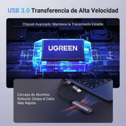 UGREEN capturadora HDMI a USB-A y USB-C 1080p 60Hz para streaming