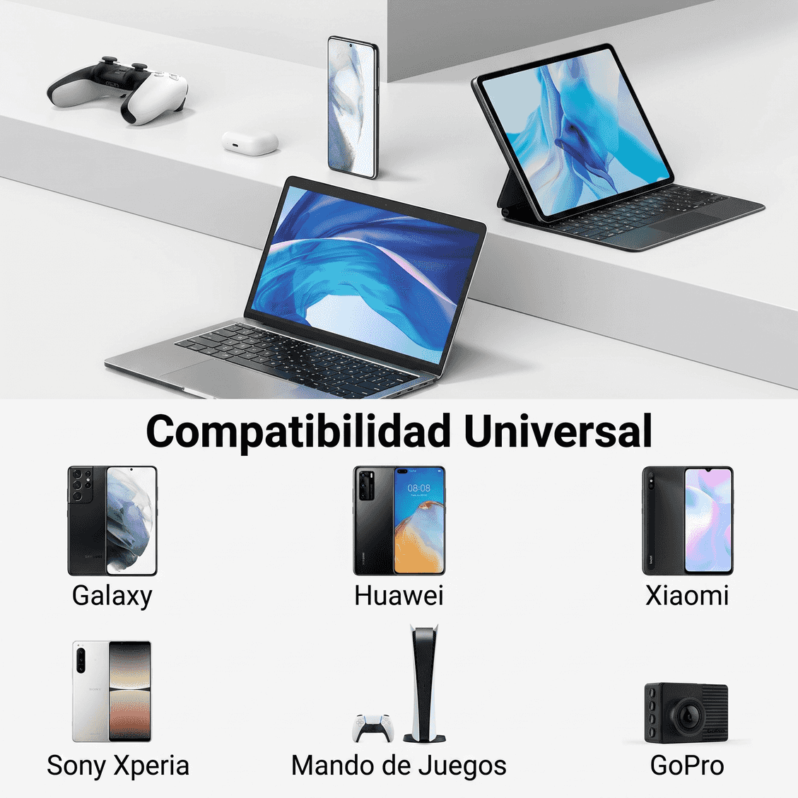 UGREEN cable USB-A a USB-C 2M 18W en ángulo 90° para carga y uso cómodo