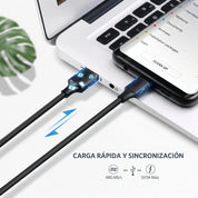 UGREEN cable USB-A a USB-C 1M 15W 3A QC3.0 para carga y datos