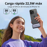 UGREEN mini power bank 5000mAh 22.5W de 2 puertos