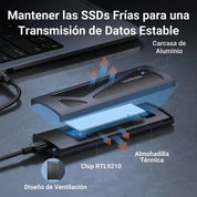 UGREEN carcasa SSD M.2 NVMe USB-C para discos externos