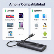 UGREEN carcasa SSD M.2 NVMe USB-C para discos externos