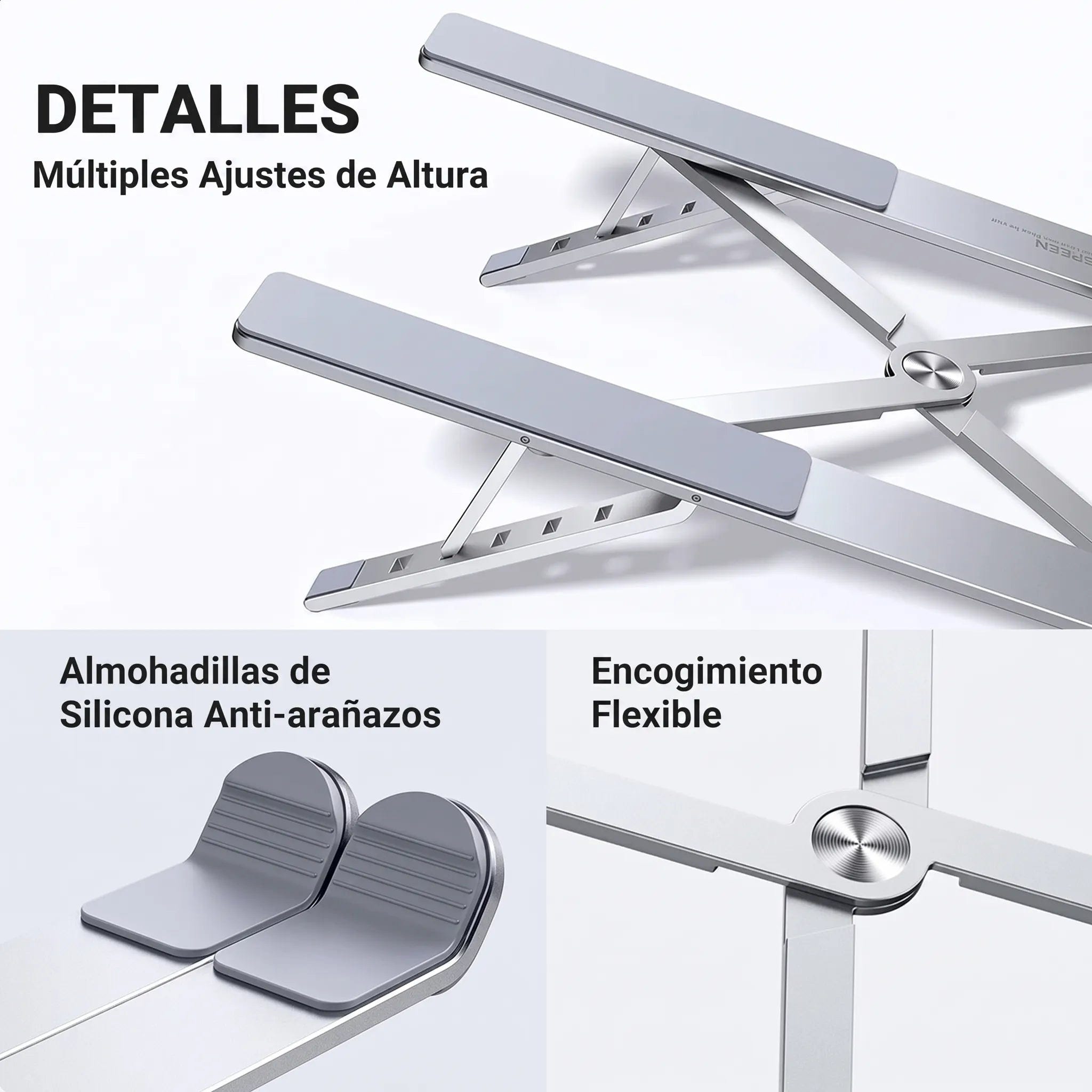 UGREEN Soporte Para Laptop Ajustable De Escritorio Ergonómico