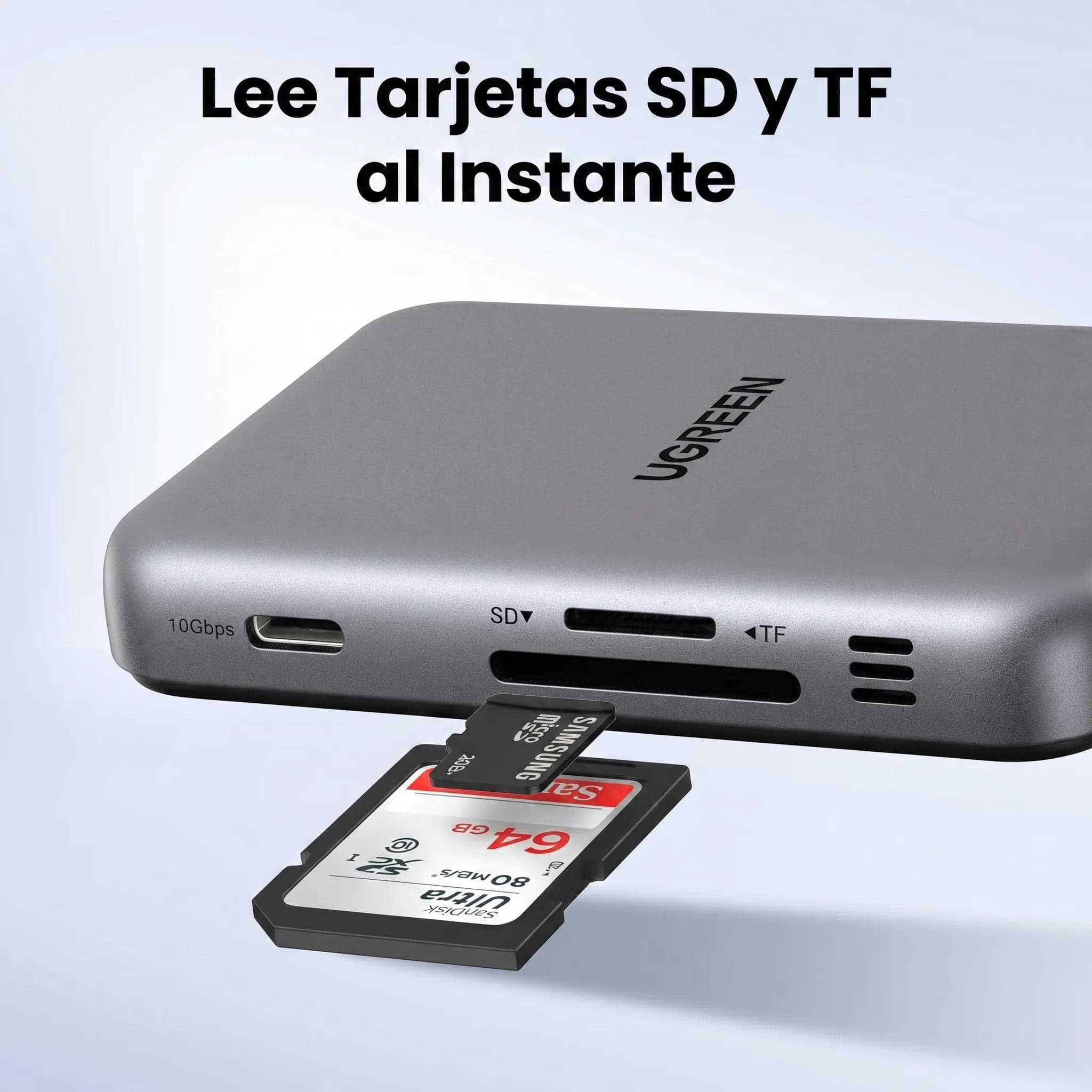 UGREEN Hub USB-C Magnético 7 en 1 CM896 4K 60Hz con PD, SD y TF