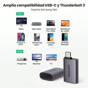 UGREEN adaptador USB-C a HDMI 4K 60Hz US320 para monitor y TV