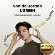 UGREEN audífonos Studio Max2 Bluetooth 5.4 con 80 horas de batería - White